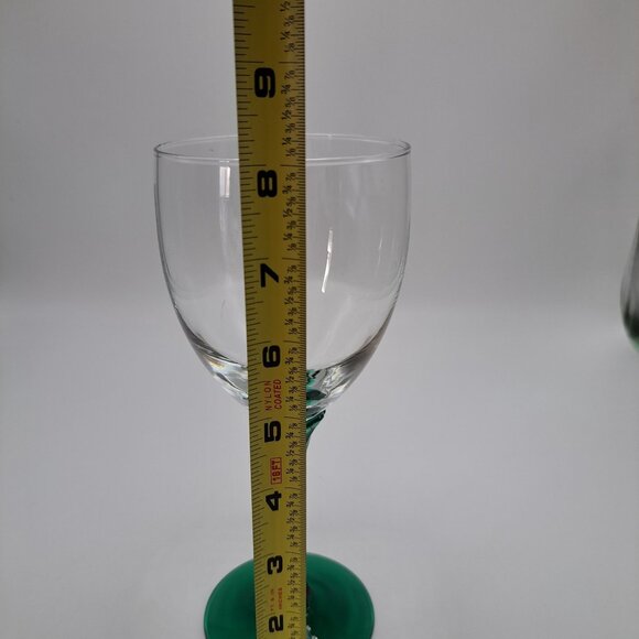 Libbey Domaine Green Juniper Stemmed Water Glass - Picture 9 of 11